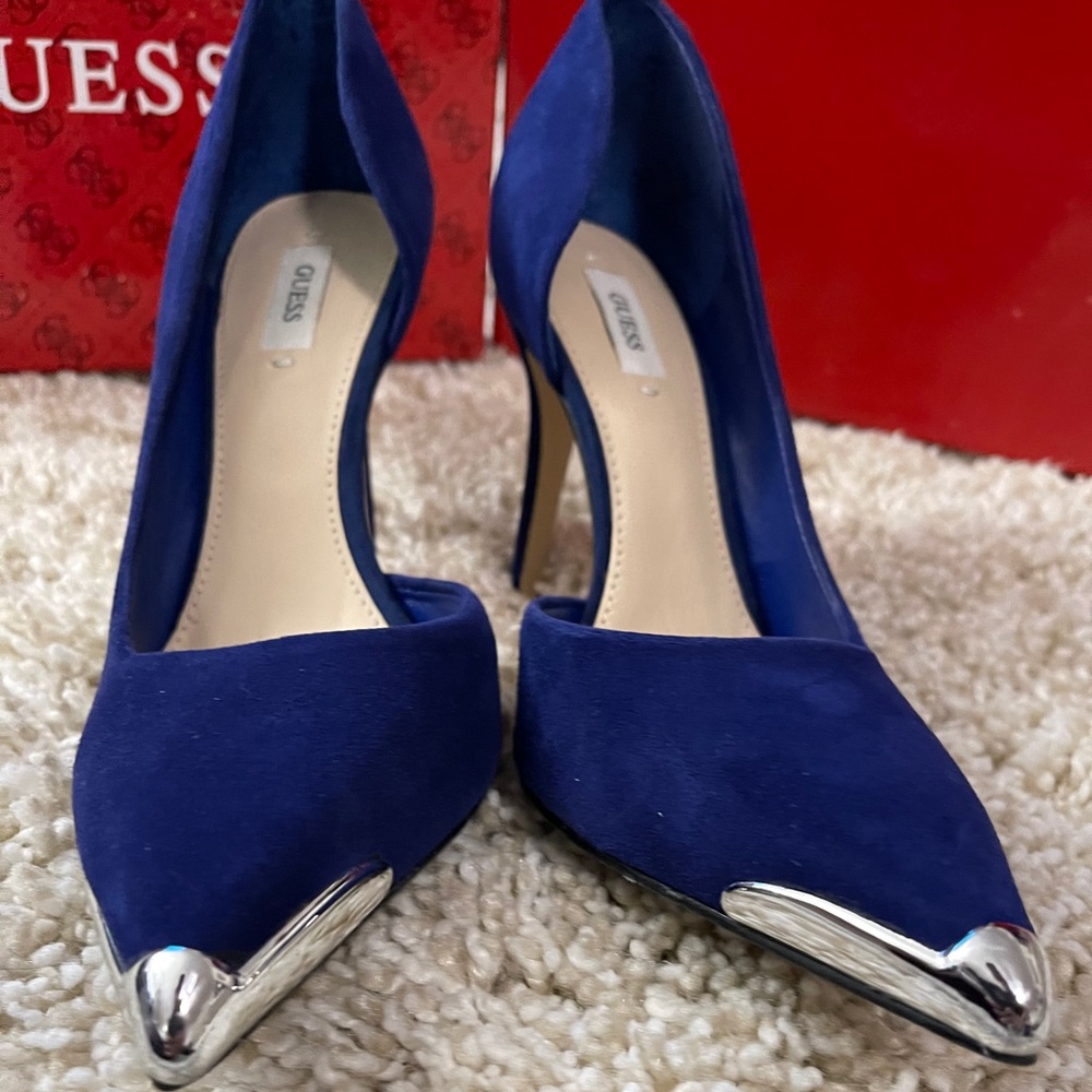 Guess Blue (Faux) Suede Shoes